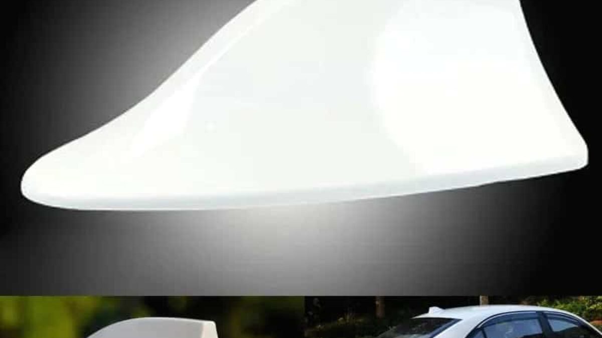 Antenne Aileron De Requin Peugeot – Accessoire Voiture Sportif Chrome/Noir Pour RCZ 206 207 208 301 307 308 406 407 408 508 2008 6008