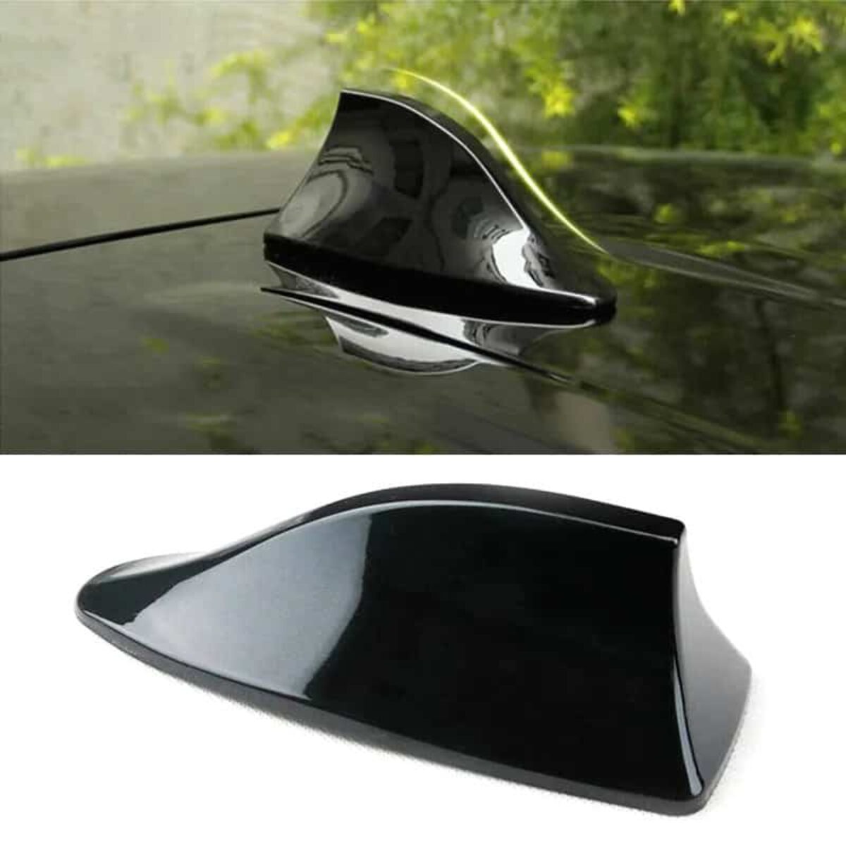 Antenne Aileron Requin Pour Renault Scenic IV (2016-2020) - Amplificateur Signal, Adhésive, Noir - Accessoire Décoration Et Amélioration Radio
